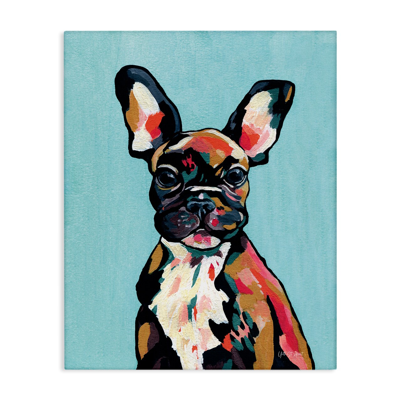 Stupell Industries French Bulldog Modern Canvas Wall Art Design by Yvette St. Amant